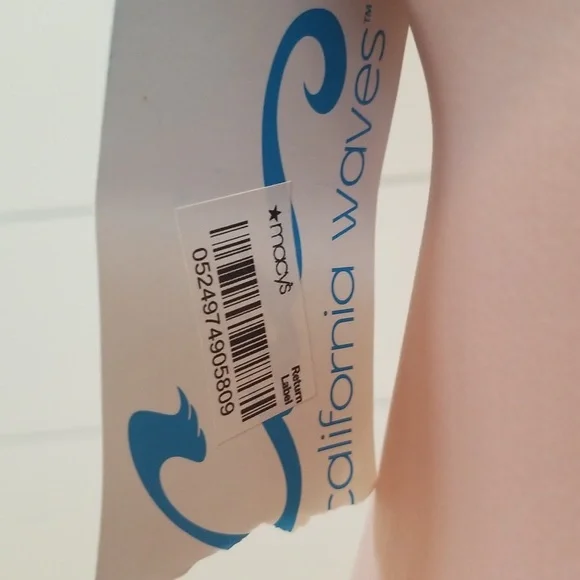 NWT CALIFORNIA WAVES Army green tribal bikini top | Medium | - Picture 6 of 7